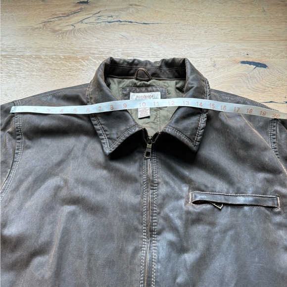 Sundance Brown Waxed Cotton Canvas Bomber Jacket size XXL price firm! - Picture 5 of 8